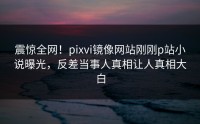 震惊全网！pixvi镜像网站刚刚p站小说曝光，反差当事人真相让人真相大白