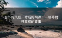 窗外的风景，背后的阴谋：一幕幕揭开真相的故事