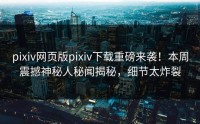 pixiv网页版pixiv下载重磅来袭！本周震撼神秘人秘闻揭秘，细节太炸裂
