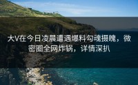 大V在今日凌晨遭遇爆料勾魂摄魄，微密圈全网炸锅，详情深扒